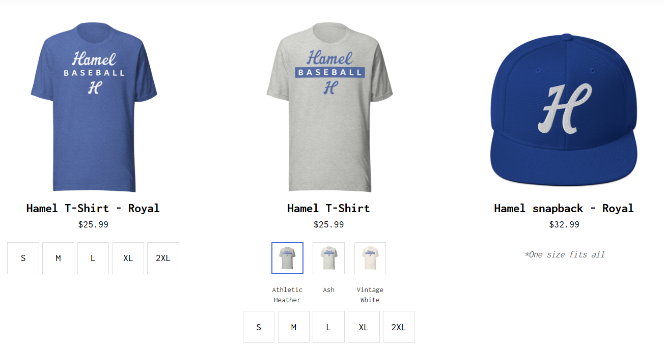 Hamel Hawks open year-round team store!
